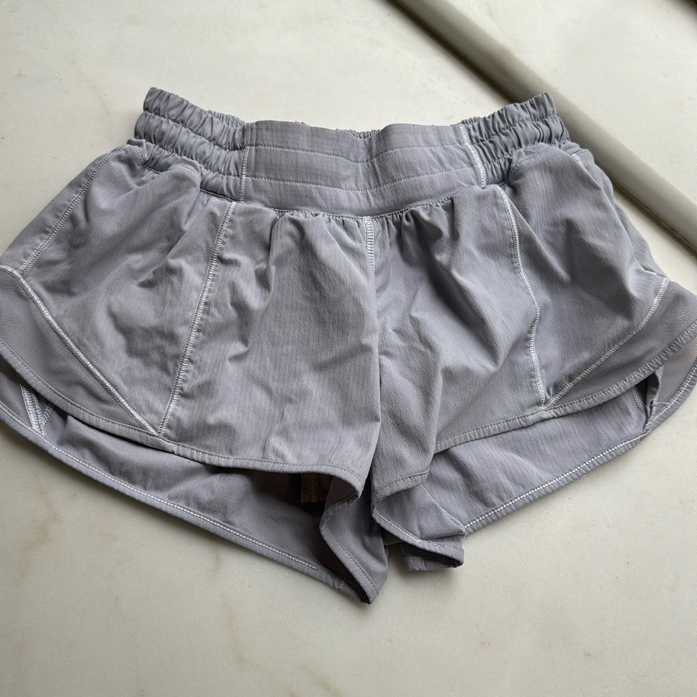 Lululemon light gray shorts, some piling, see pics
